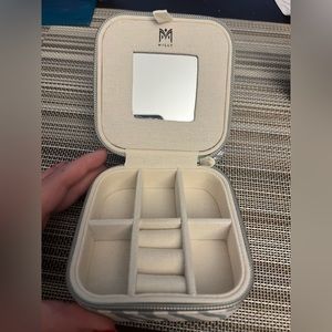 MILLY Zebra Print Traveling Jewelry Case